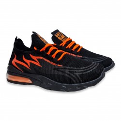 Pantofi Sport Alban Negru Portocaliu