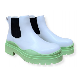 Ghete Dama Eliza Alb Verde