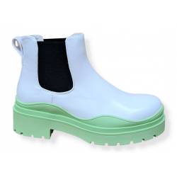 Ghete Dama Eliza Alb Verde