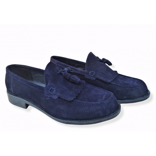 Pantofi din piele naturala Aman Bleumarin - Pantofi - oferit de unuplusunugratis.ro