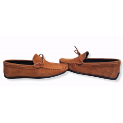 Pantofi din piele naturala Amir Camel