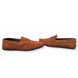 Pantofi din piele naturala Angel Camel