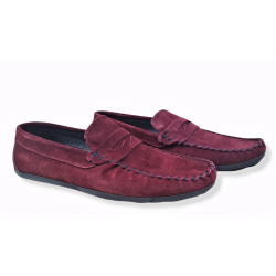 Pantofi din piele naturala Angel Visiniu